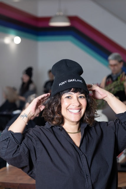 Black PONY OAKLAND Beanie